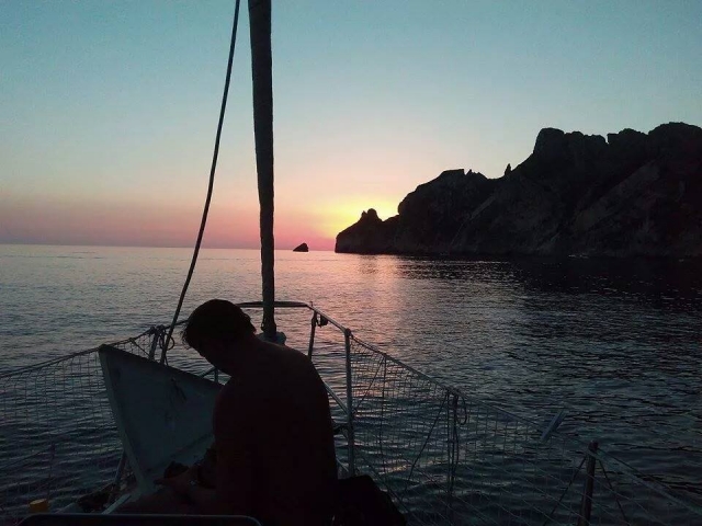  View from the bow 